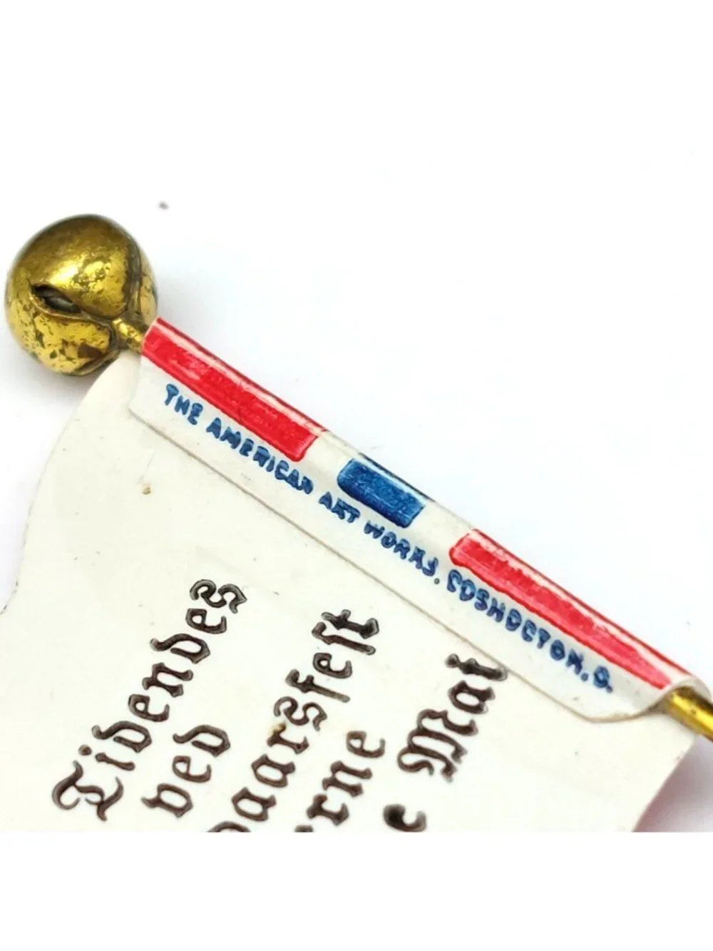 1914 Norway Flag Stick Pin Minneapolis Tidendes Centennial Souvenir Antique Rare